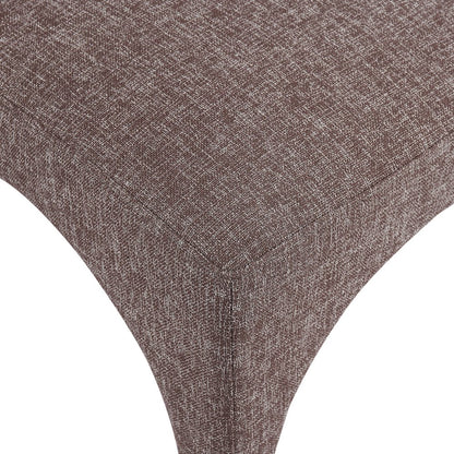 Gramercy Brown Linen Textured Fabric Dining Chair, Set of 2
