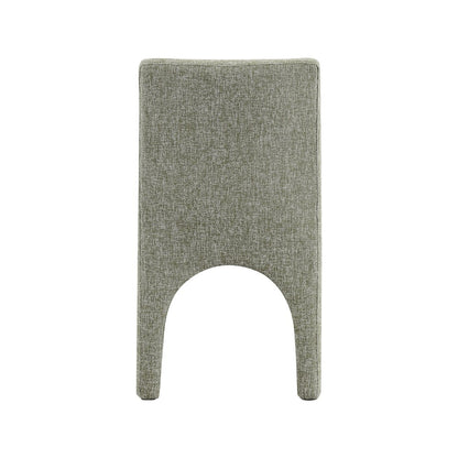 Gramercy Green Linen Textured Fabric Dining Chair, Set of 2
