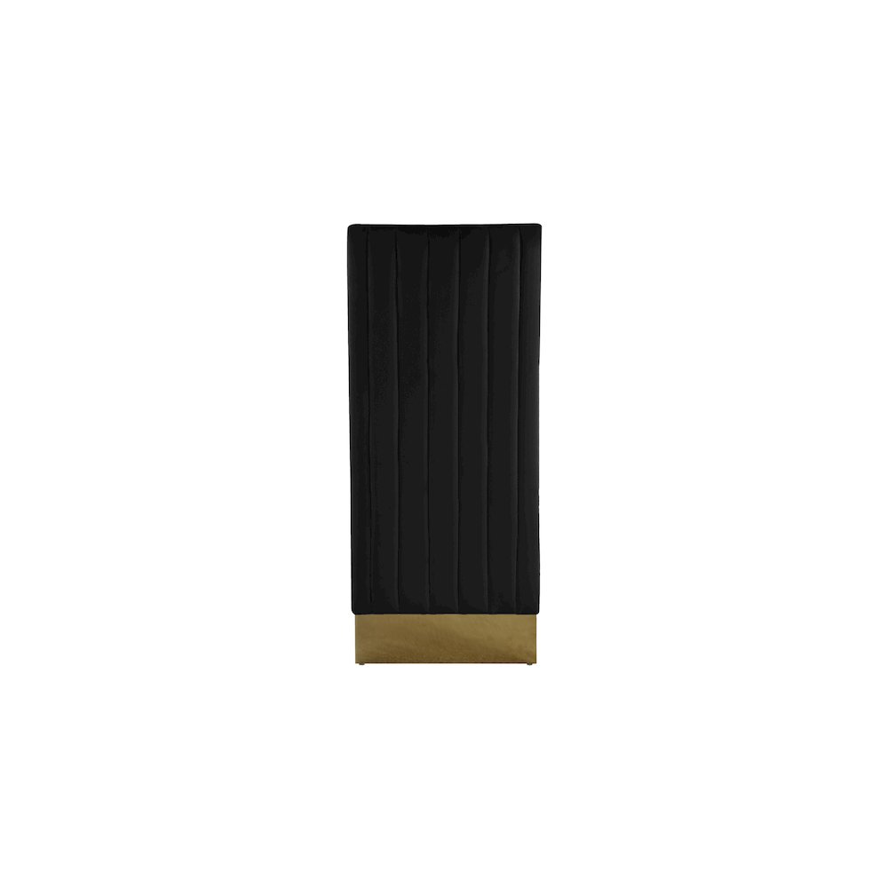 Porsha Black Velvet Dining Chair, Set of 2