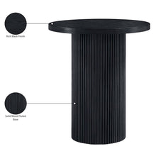 Belinda Black Oak Veneer And Solid Wood Bar Height Table