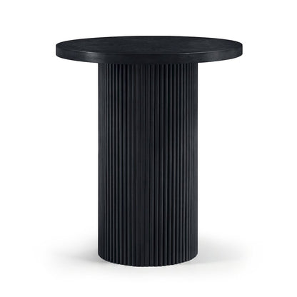 Belinda Black Oak Veneer And Solid Wood Bar Height Table