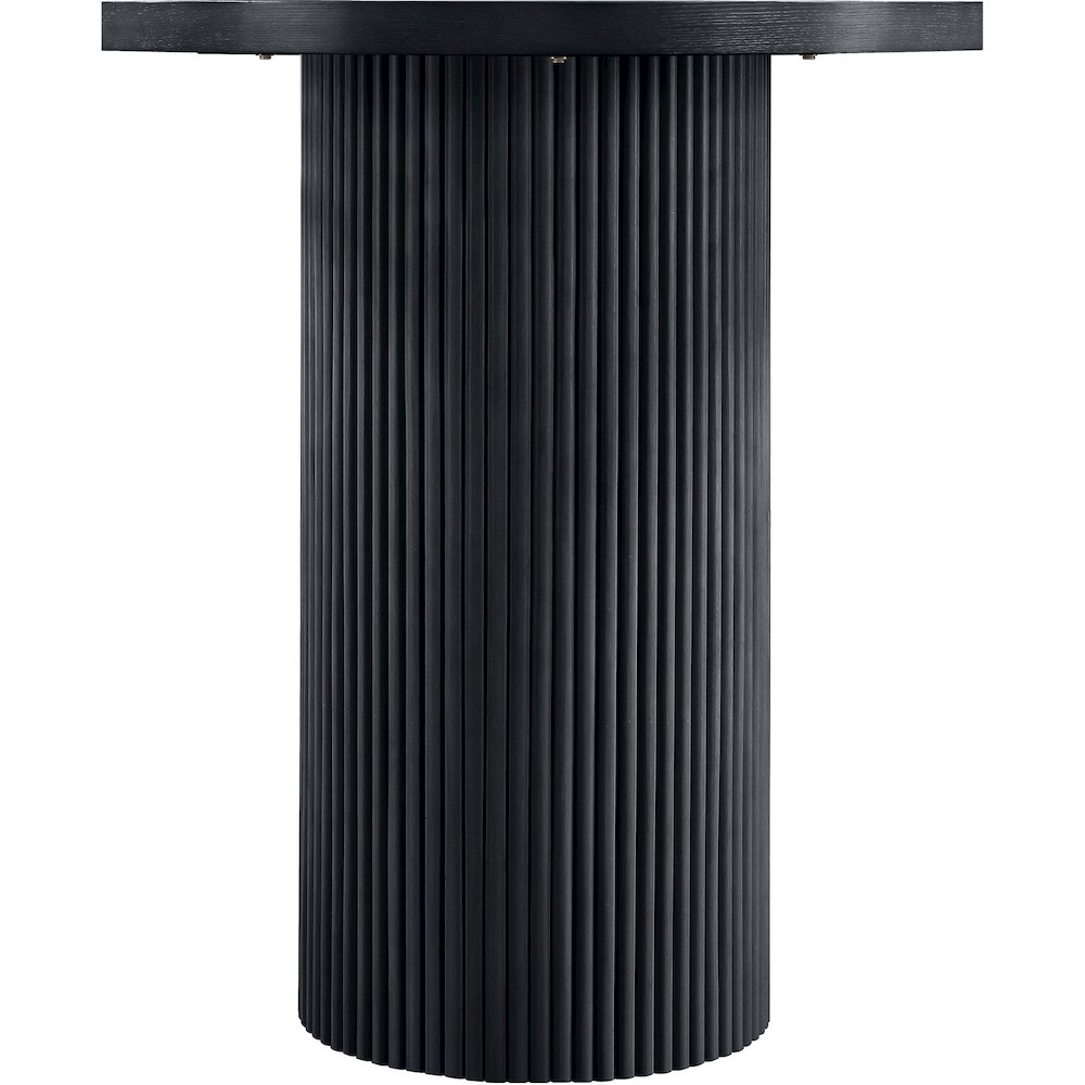 Belinda Black Oak Veneer And Solid Wood Bar Height Table