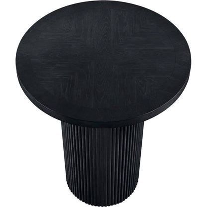 Belinda Black Oak Veneer And Solid Wood Bar Height Table