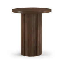 Belinda Brown Oak Veneer And Solid Wood Bar Height Table