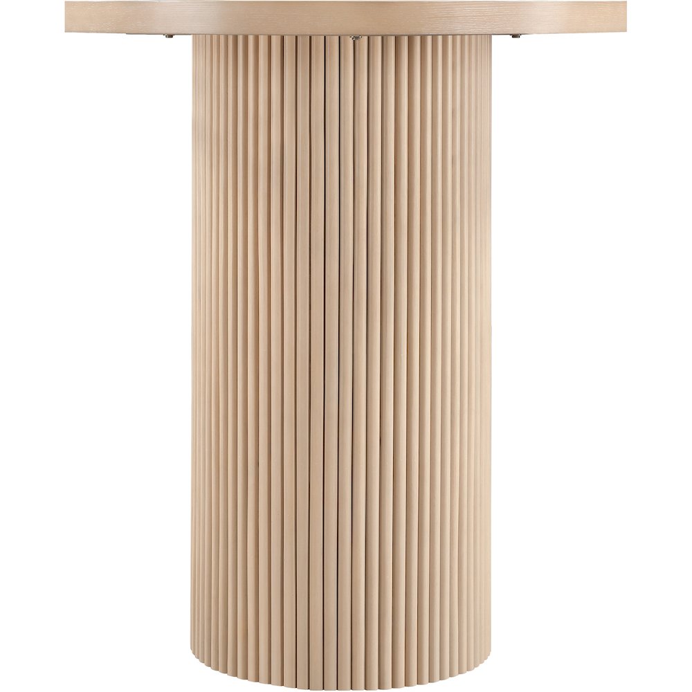 Belinda Natural Oak Veneer And Solid Wood Bar Height Table