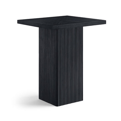 Belinda Black Oak Veneer And Solid Wood Bar Height Table