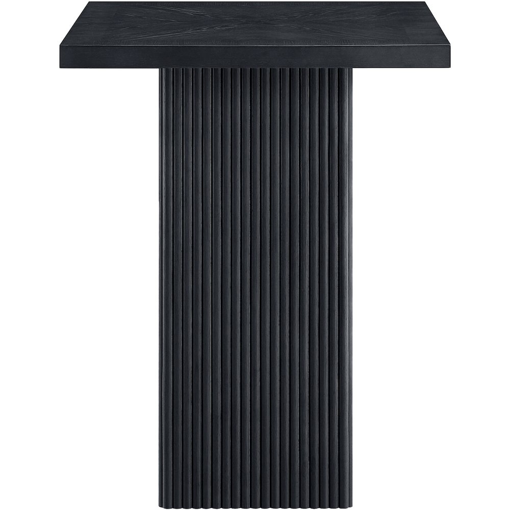 Belinda Black Oak Veneer And Solid Wood Bar Height Table