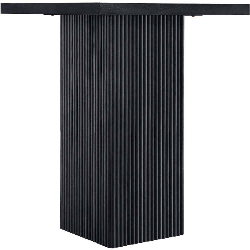 Belinda Black Oak Veneer And Solid Wood Bar Height Table