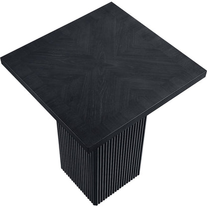 Belinda Black Oak Veneer And Solid Wood Bar Height Table