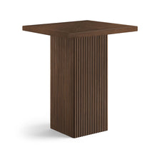 Belinda Brown Oak Veneer And Solid Wood Bar Height Table