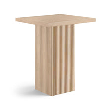 Belinda Natural Oak Veneer And Solid Wood Bar Height Table