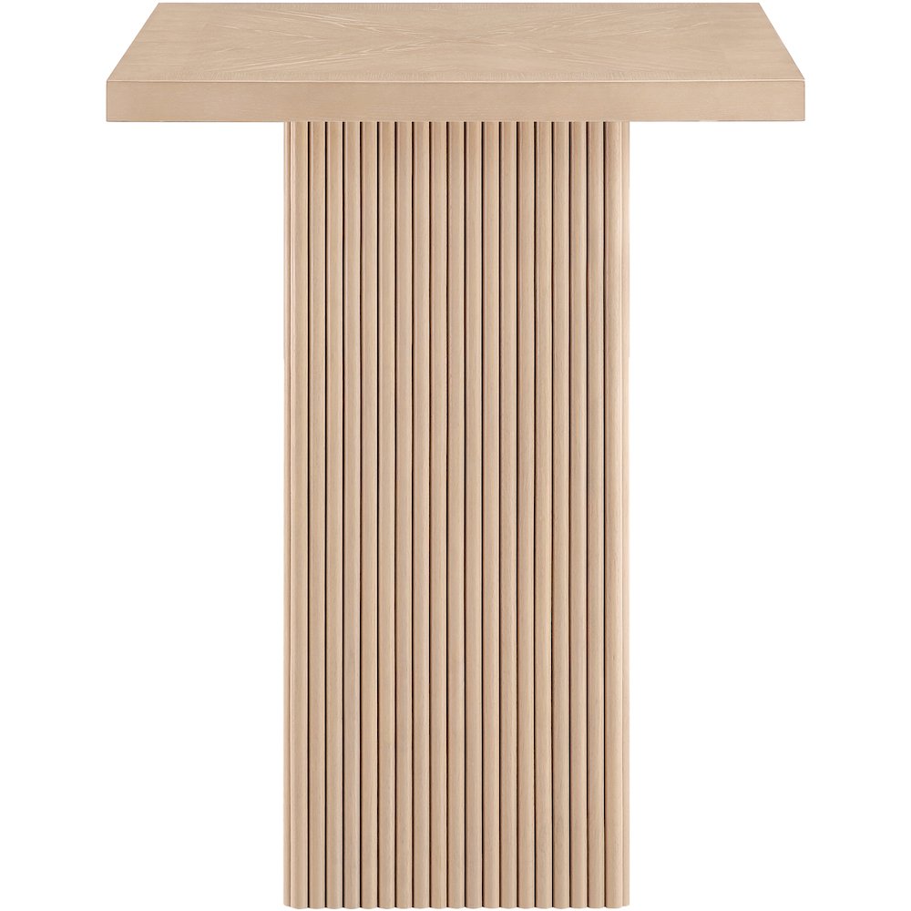 Belinda Natural Oak Veneer And Solid Wood Bar Height Table