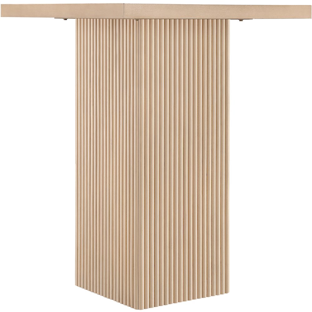 Belinda Natural Oak Veneer And Solid Wood Bar Height Table