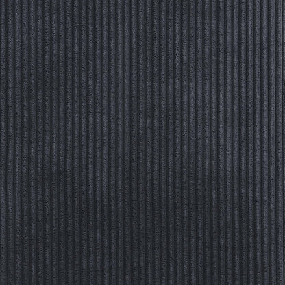 Benson Black Microsuede Corduroy Fabric Dining Chair, Set of 2