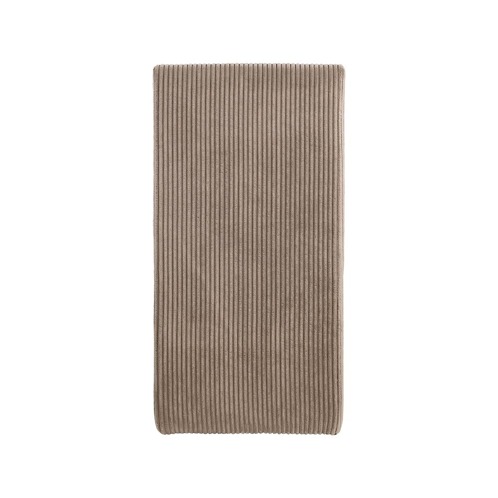 Benson Brown Microsuede Corduroy Fabric Dining Chair, Set of 2