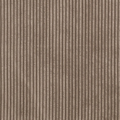 Benson Brown Microsuede Corduroy Fabric Dining Chair, Set of 2