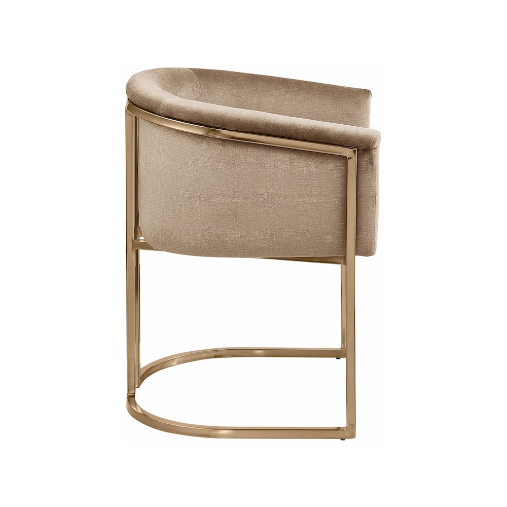Tierra Beige Velvet Dining Chair