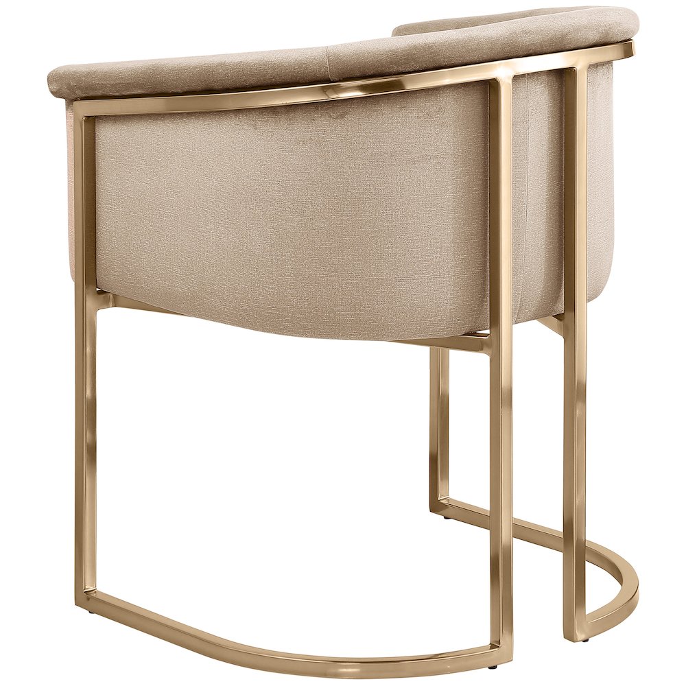 Tierra Beige Velvet Dining Chair
