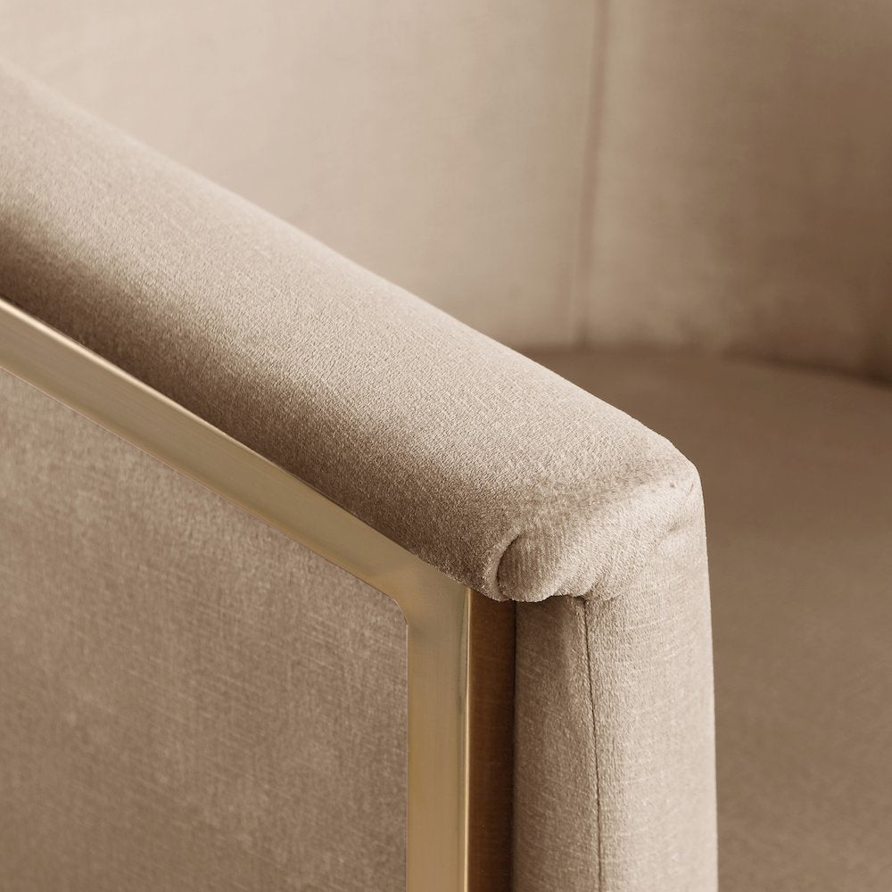 Tierra Beige Velvet Dining Chair