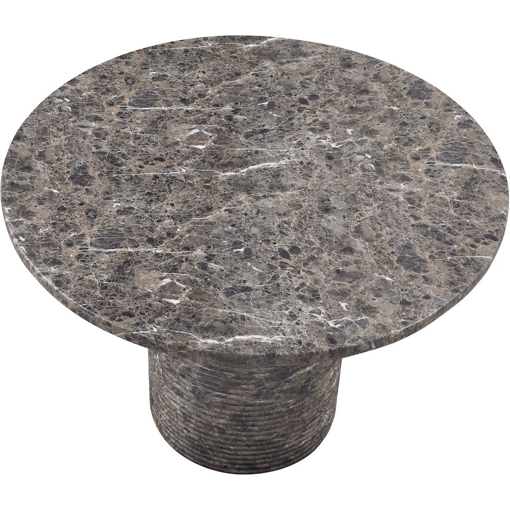 Rapallo 43" Brown Concrete Indoor/Outdoor Dining Table
