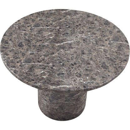 Rapallo 43" Brown Concrete Indoor/Outdoor Dining Table