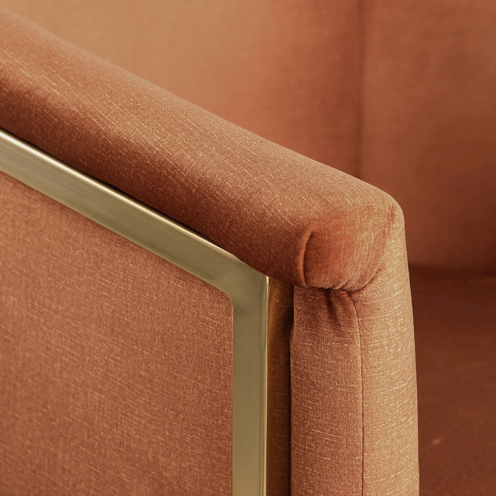 Tierra Cognac Velvet Dining Chair
