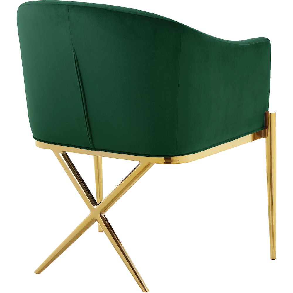 Xavier Green Velvet Dining Chair