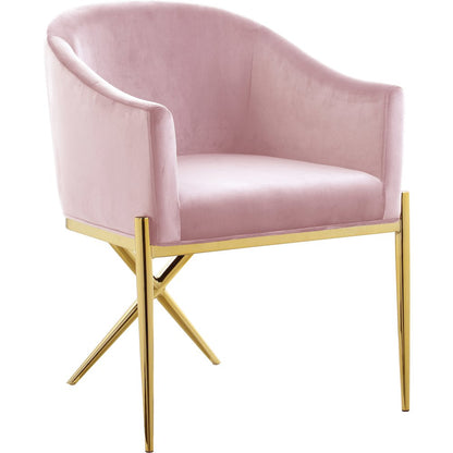 Xavier Pink Velvet Dining Chair