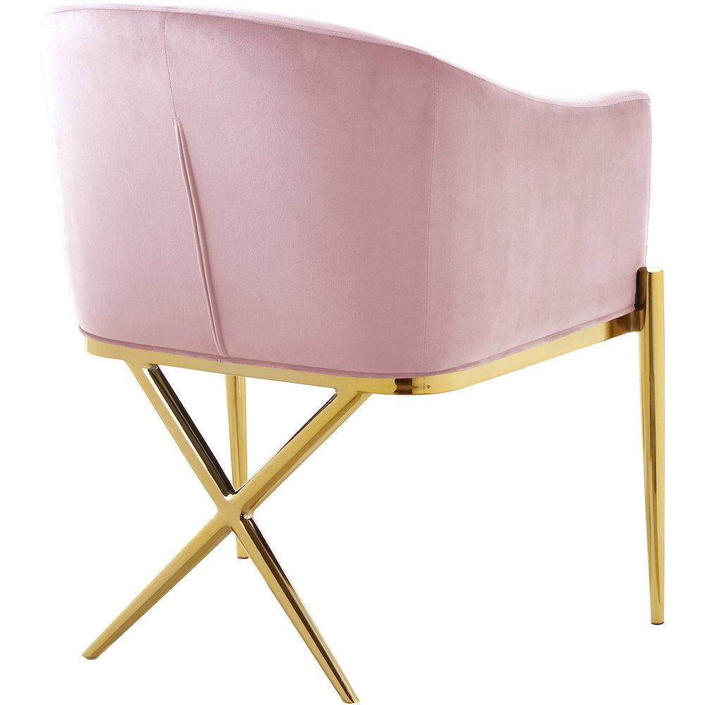 Xavier Pink Velvet Dining Chair