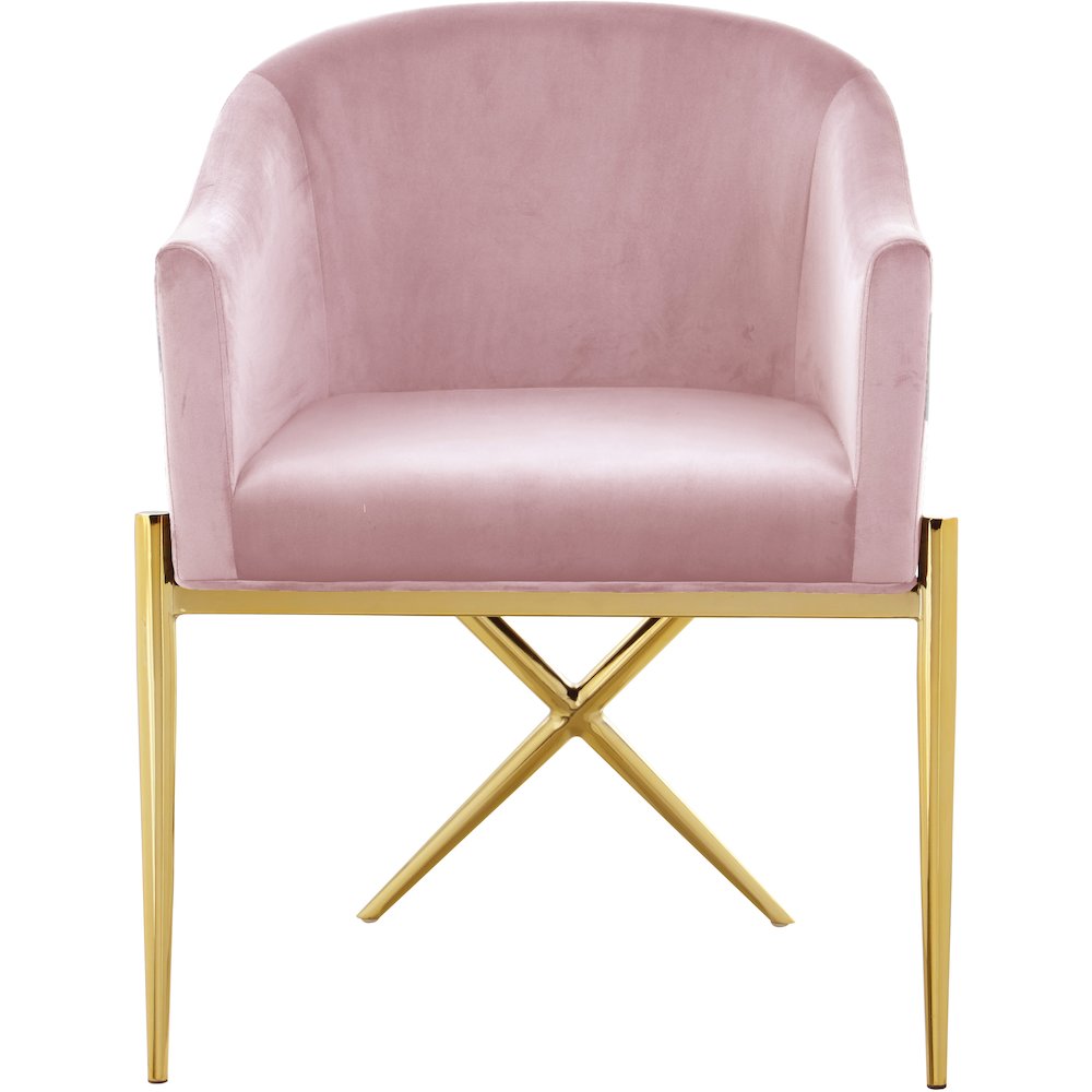 Xavier Pink Velvet Dining Chair