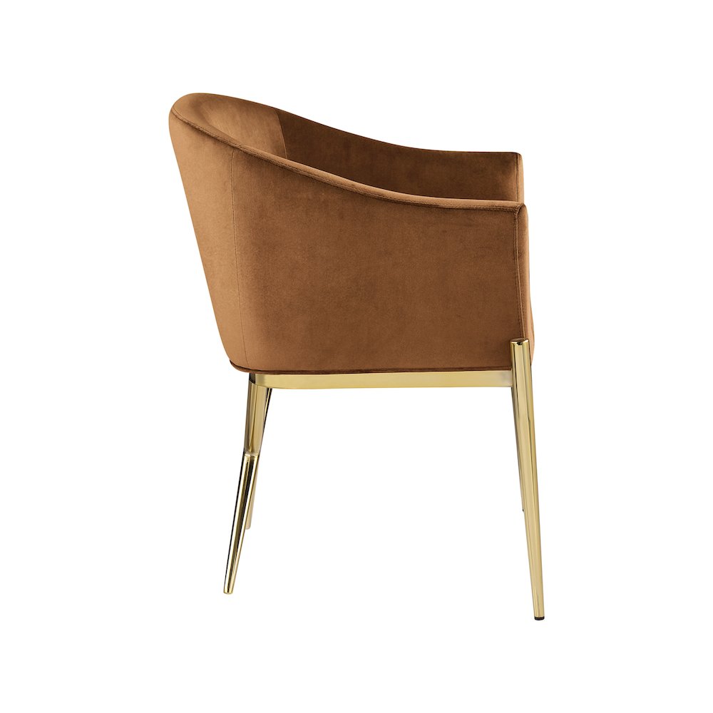 Xavier Saddle Velvet Dining Chair