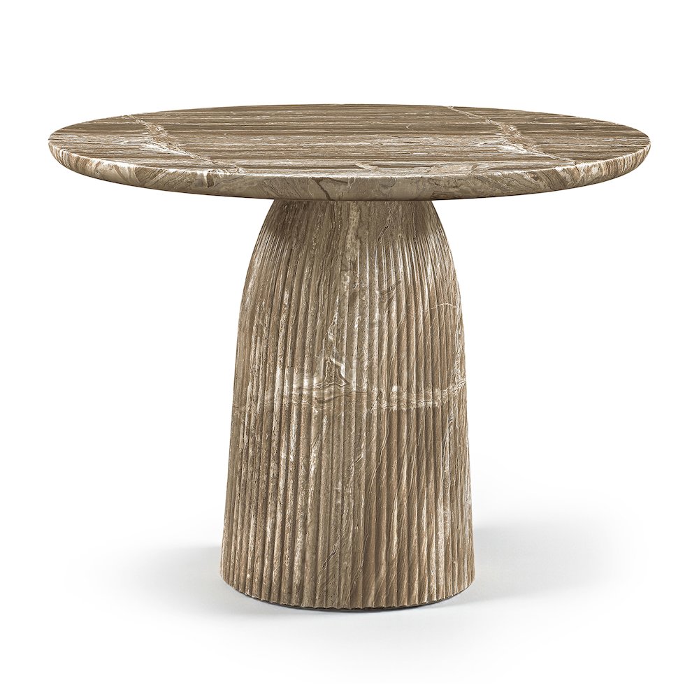 Venosa 42" Beige Concrete Indoor/Outdoor Dining Table