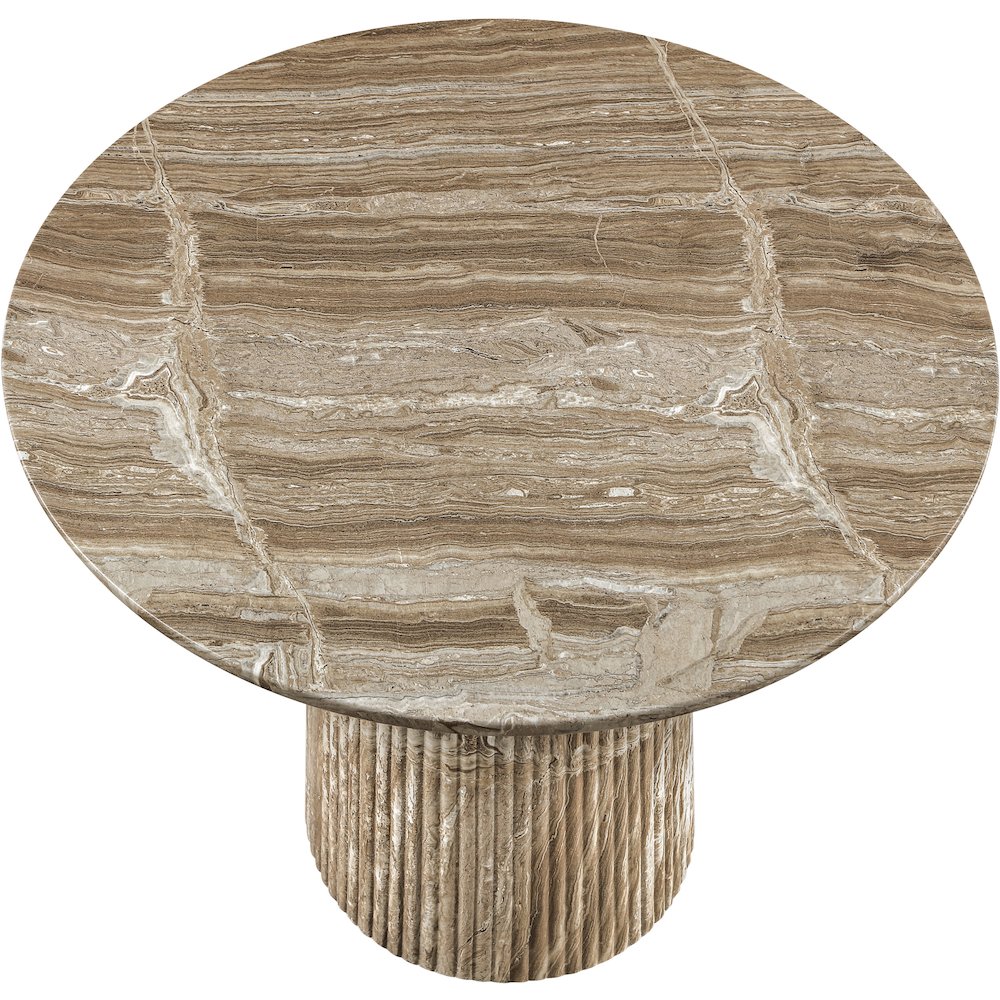 Venosa 42" Beige Concrete Indoor/Outdoor Dining Table