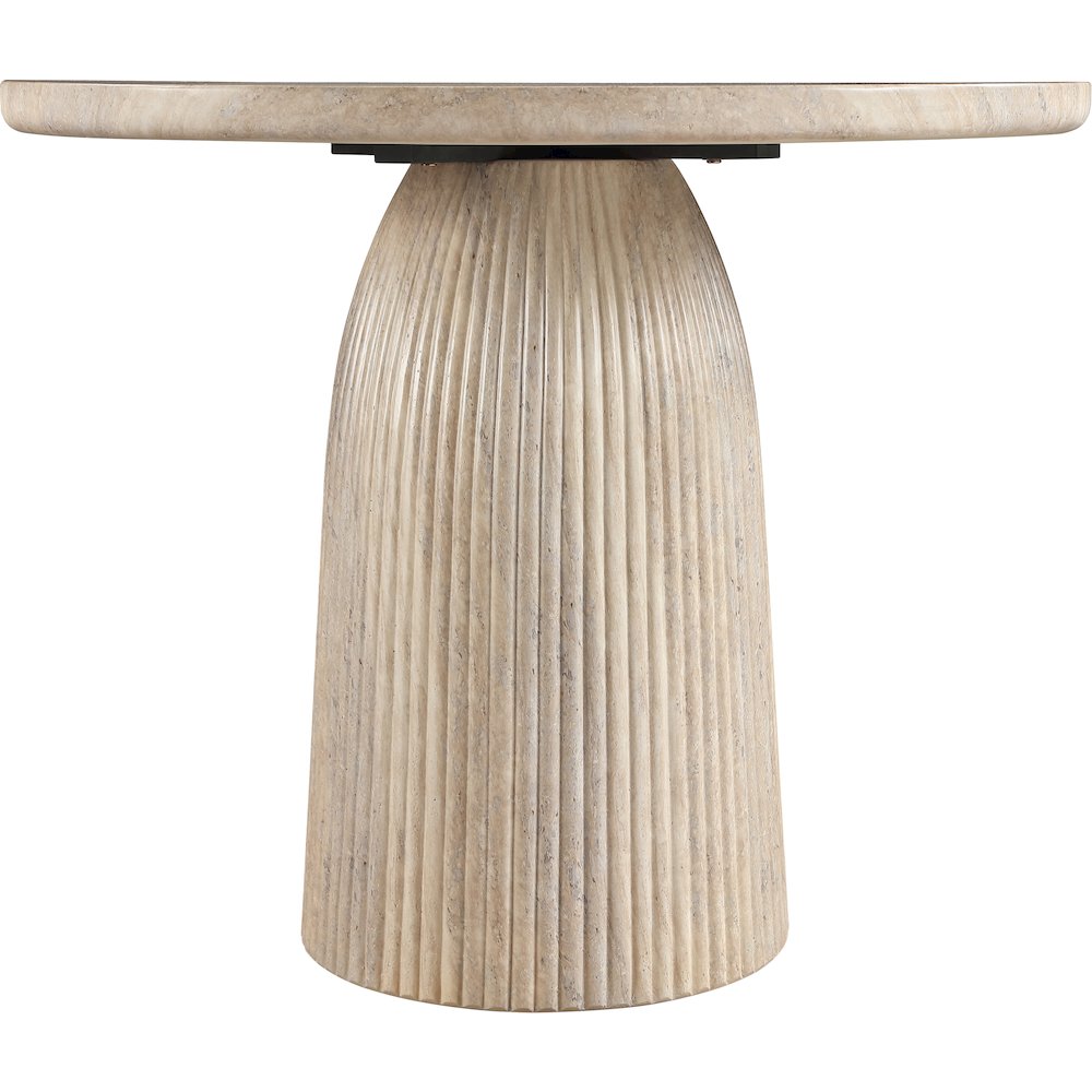 Venosa 36" Travertine Concrete Indoor/Outdoor Dining Table