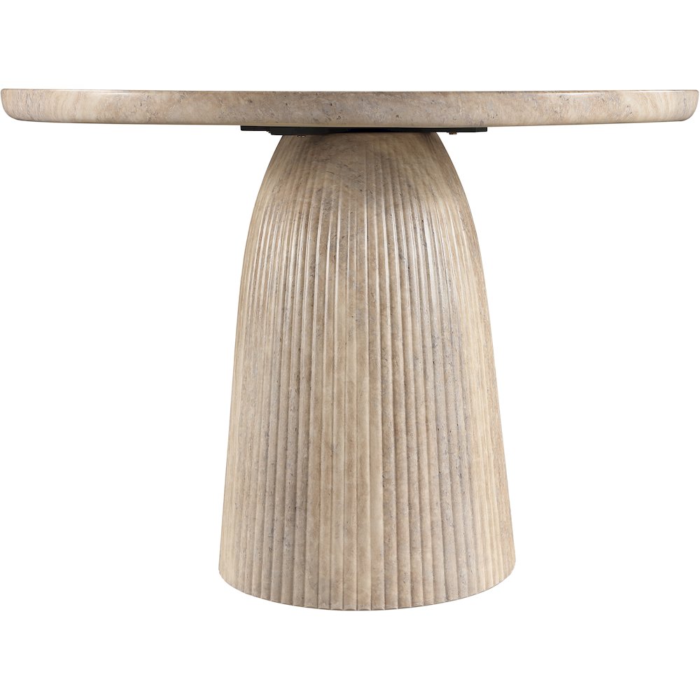 Venosa 42" Travertine Concrete Indoor/Outdoor Dining Table