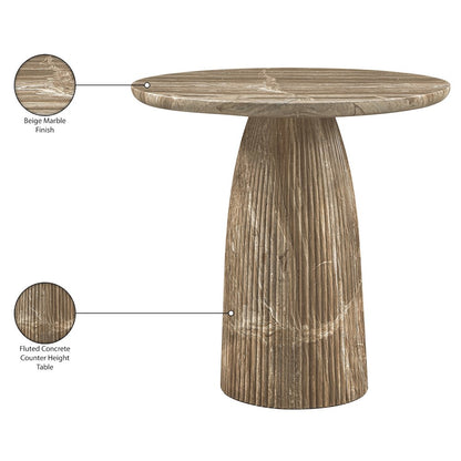 Venosa Beige Concrete Indoor/Outdoor Counter Height Table