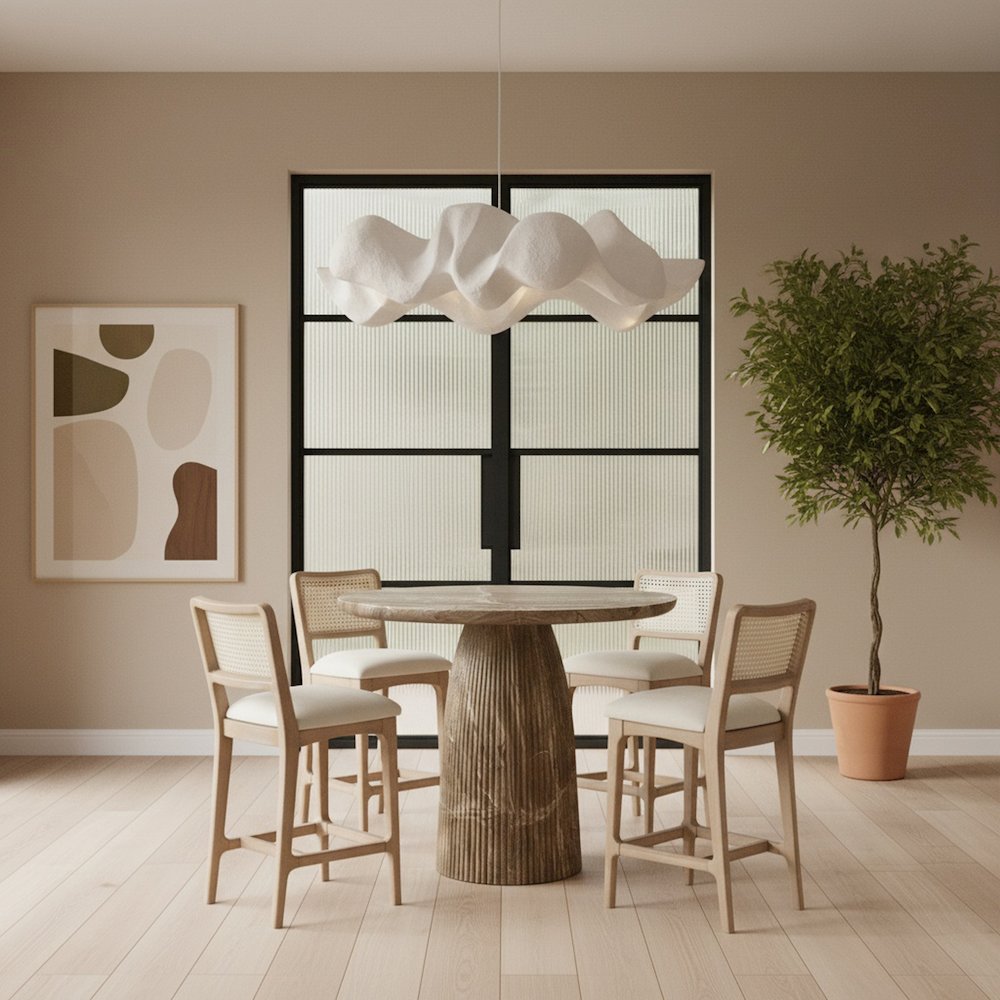 Venosa Beige Concrete Indoor/Outdoor Counter Height Table
