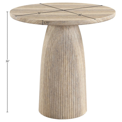 Venosa Travertine Concrete Indoor/Outdoor Counter Height Table