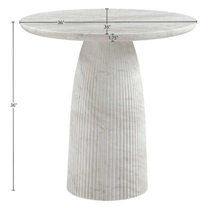 Venosa White Concrete Indoor/Outdoor Counter Height Table