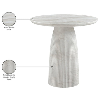 Venosa White Concrete Indoor/Outdoor Counter Height Table