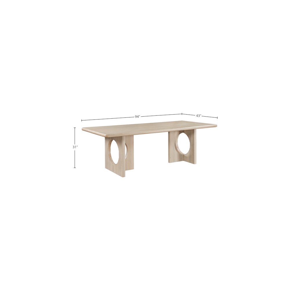 Rivas Natural Oak Dining Table