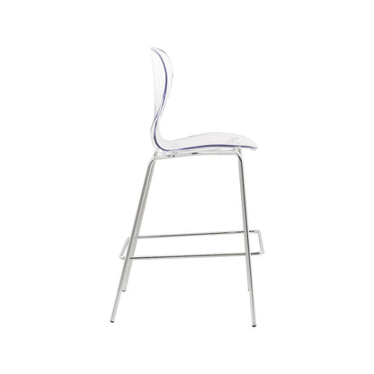 Clarion Chrome Metal Stool, Set of 2