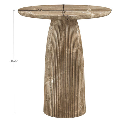Venosa Beige Concrete Indoor/Outdoor Bar Table