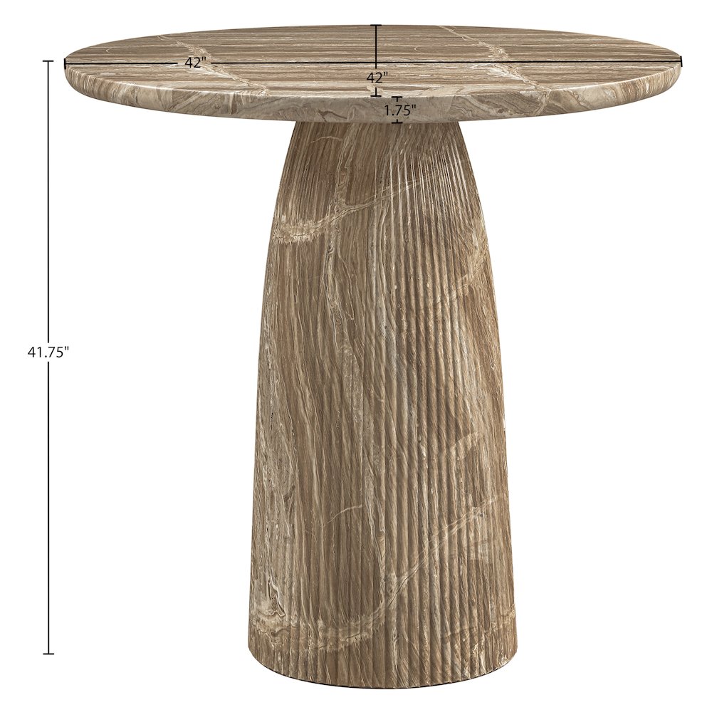 Venosa Beige Concrete Indoor/Outdoor Bar Table