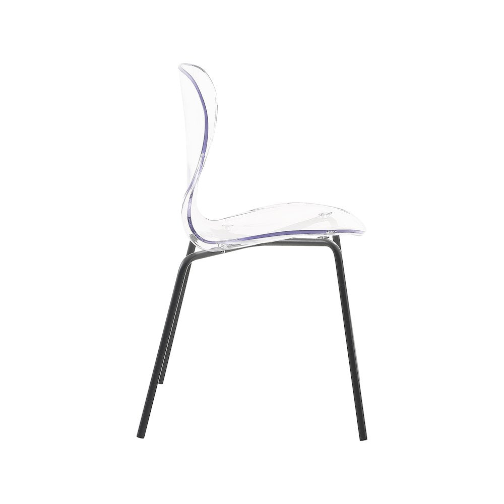 Clarion Matte Black Dining Chair, Set of 2
