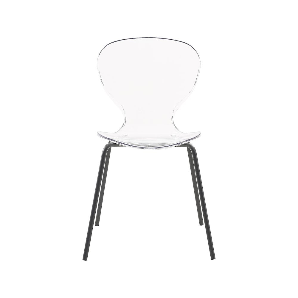 Clarion Matte Black Dining Chair, Set of 2