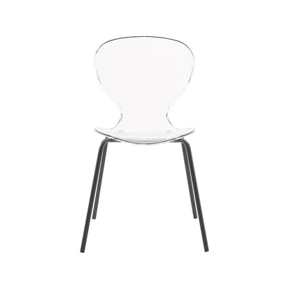 Clarion Matte Black Dining Chair, Set of 2
