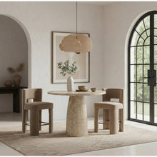 Venosa Travertine Concrete Indoor/Outdoor Bar Table