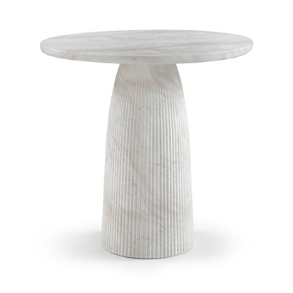 Venosa White Concrete Indoor/Outdoor Bar Table