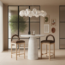 Venosa White Concrete Indoor/Outdoor Bar Table
